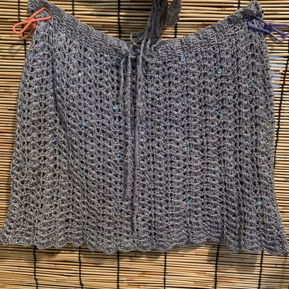 Knit skirt and top set with Swarovski crystals - Picture 3 of 4